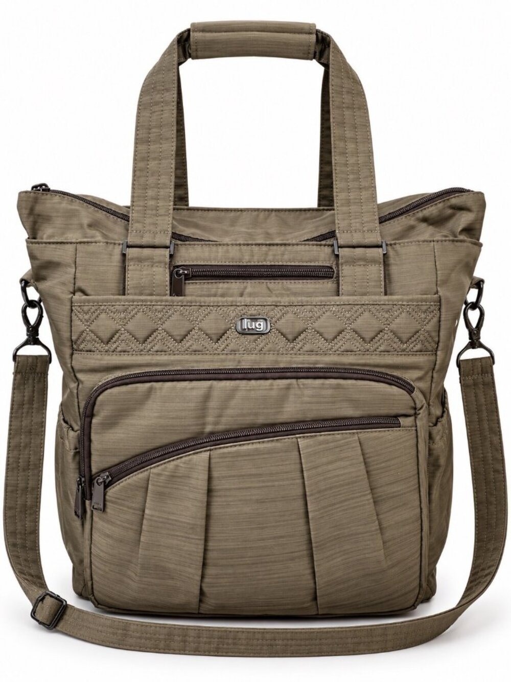 New Lug Ace Quilted Convertible Crossbody Bag Tote Travel Carry On Baby Bag In G